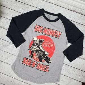 Gas Monkey Bar and Grill T-shirt 3 quarter sleeve